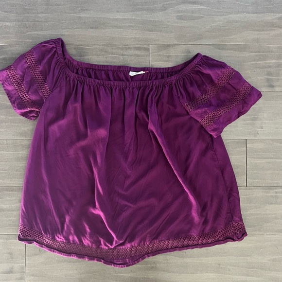 SO ladies off shoulder loose for blouse Flowy size XL - Picture 3 of 7